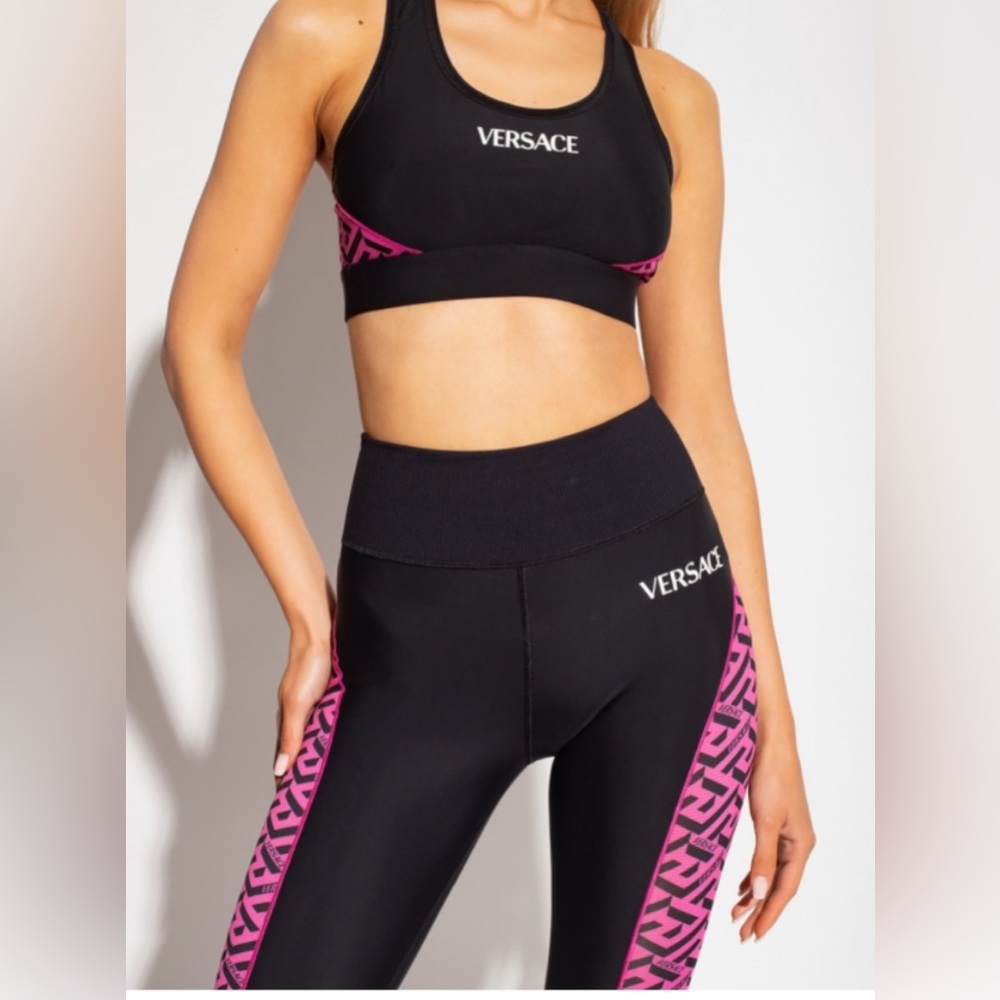 Authentic Versace La Greca Pattern Workout Set Wi… - image 2